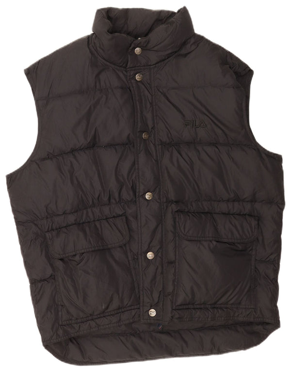 Fila Mens Padded Gilet UK 44 2XL Black Polyamide