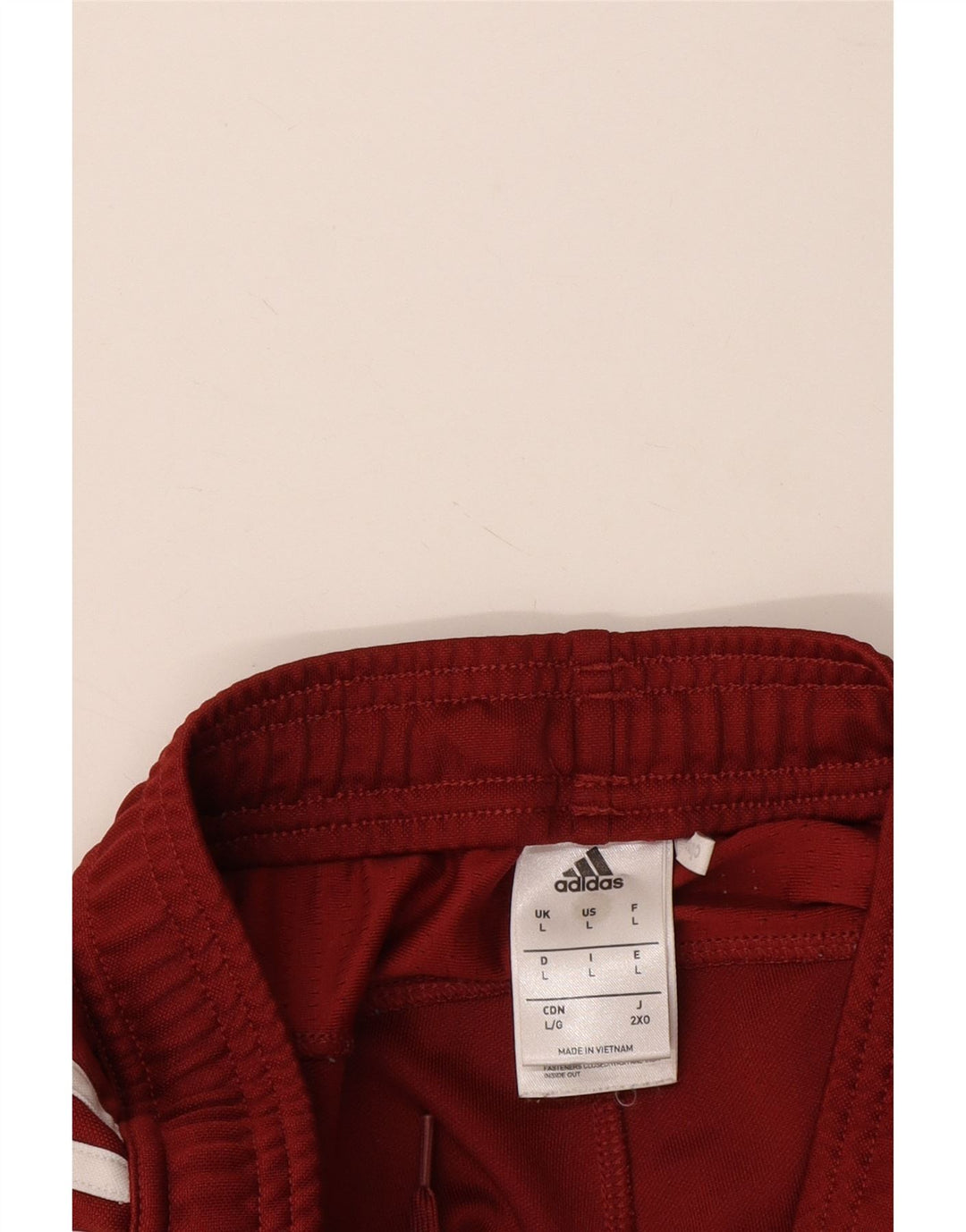 Adidas Mens Climacool Tracksuit Trousers Large Burgundy Polyester