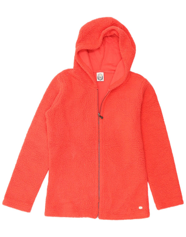 Scorpion Bay Womens Hooded Fleece Jacket UK 18 XL Orange Polyester