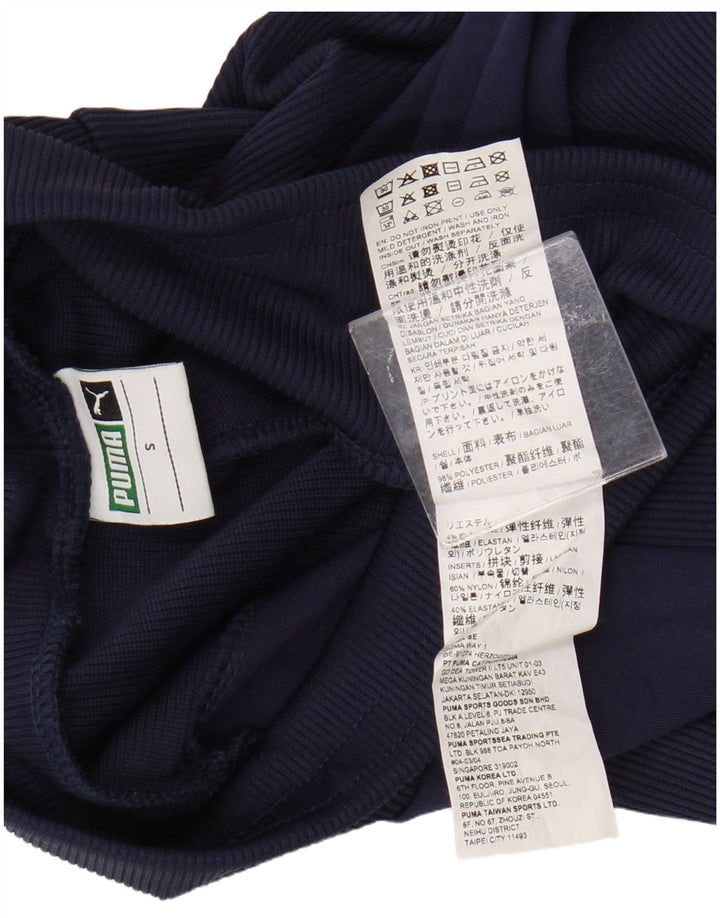 Puma Womens Leggings UK 10 Small Navy Blue Colourblock Polyester