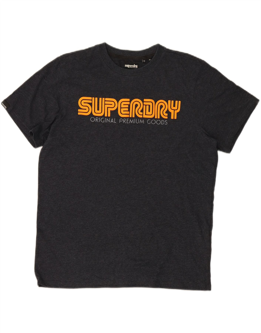 SUPERDRY Mens Graphic T-Shirt Top XL Grey