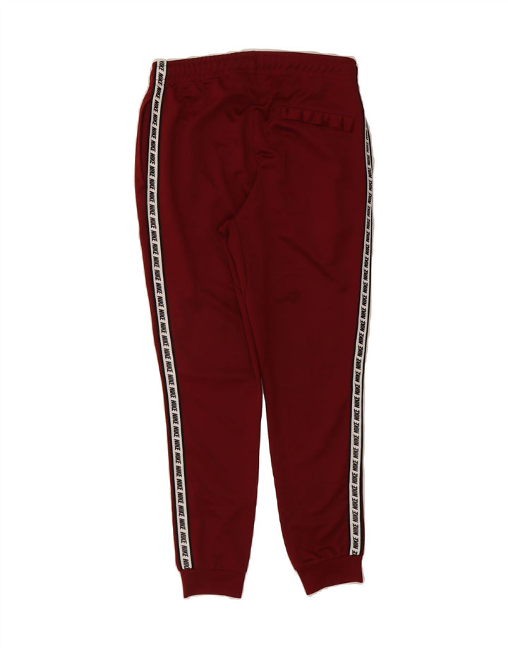 NIKE Mens Graphic Tracksuit Trousers Joggers Small  Maroon Polyester Vintage Nike and Second-Hand Nike from Messina Hembry 