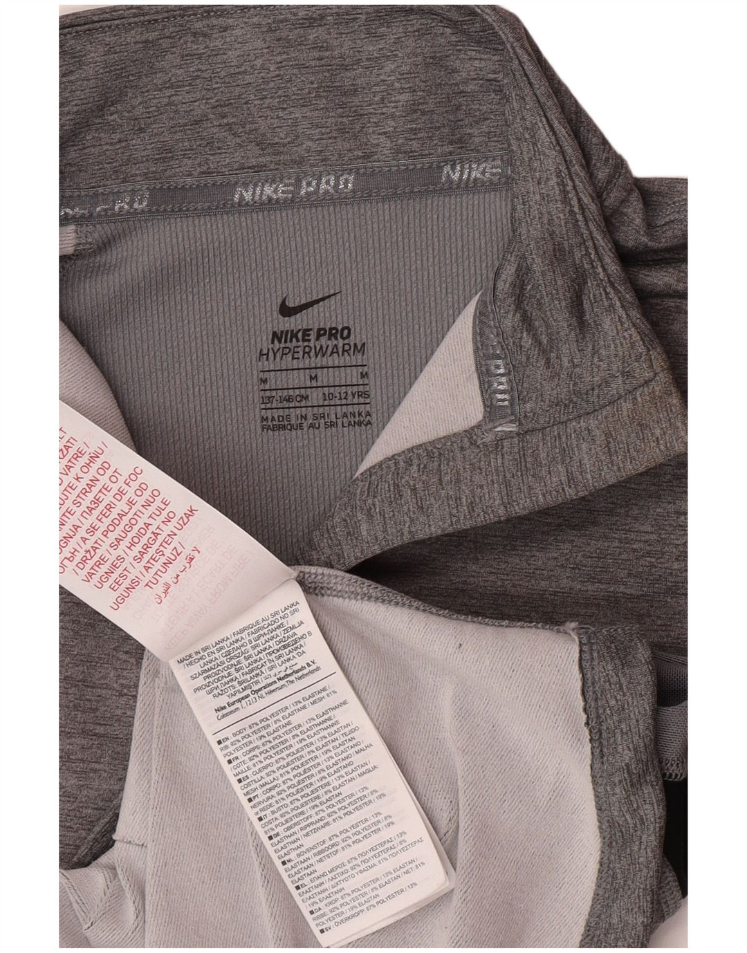 Nike Girls Pullover Tracksuit Top 10-11 Years Medium Grey Colourblock