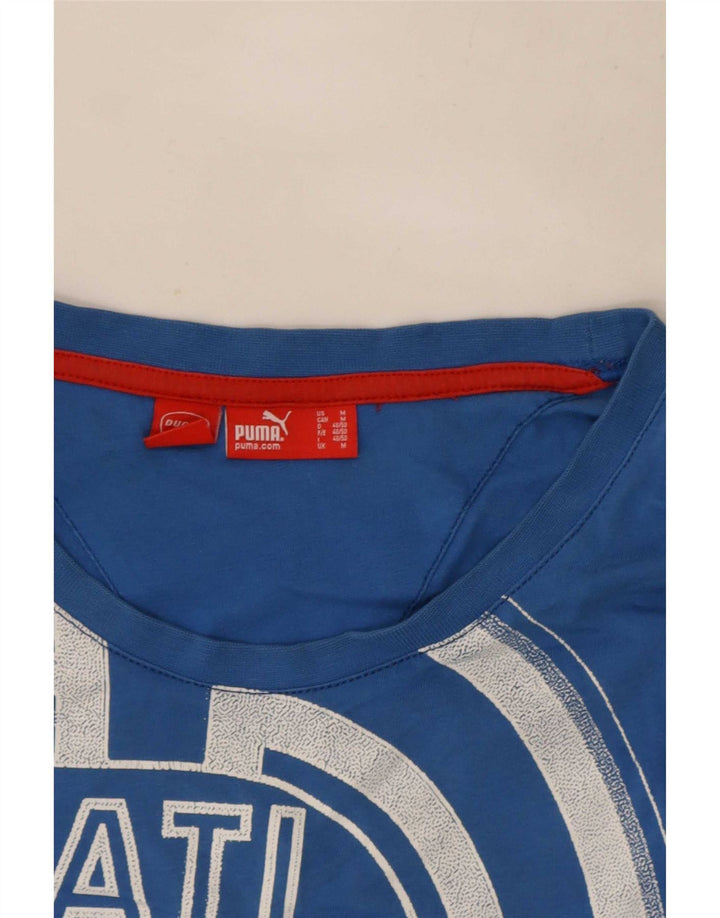 Puma Mens Ducati Graphic T-Shirt Top Medium Blue