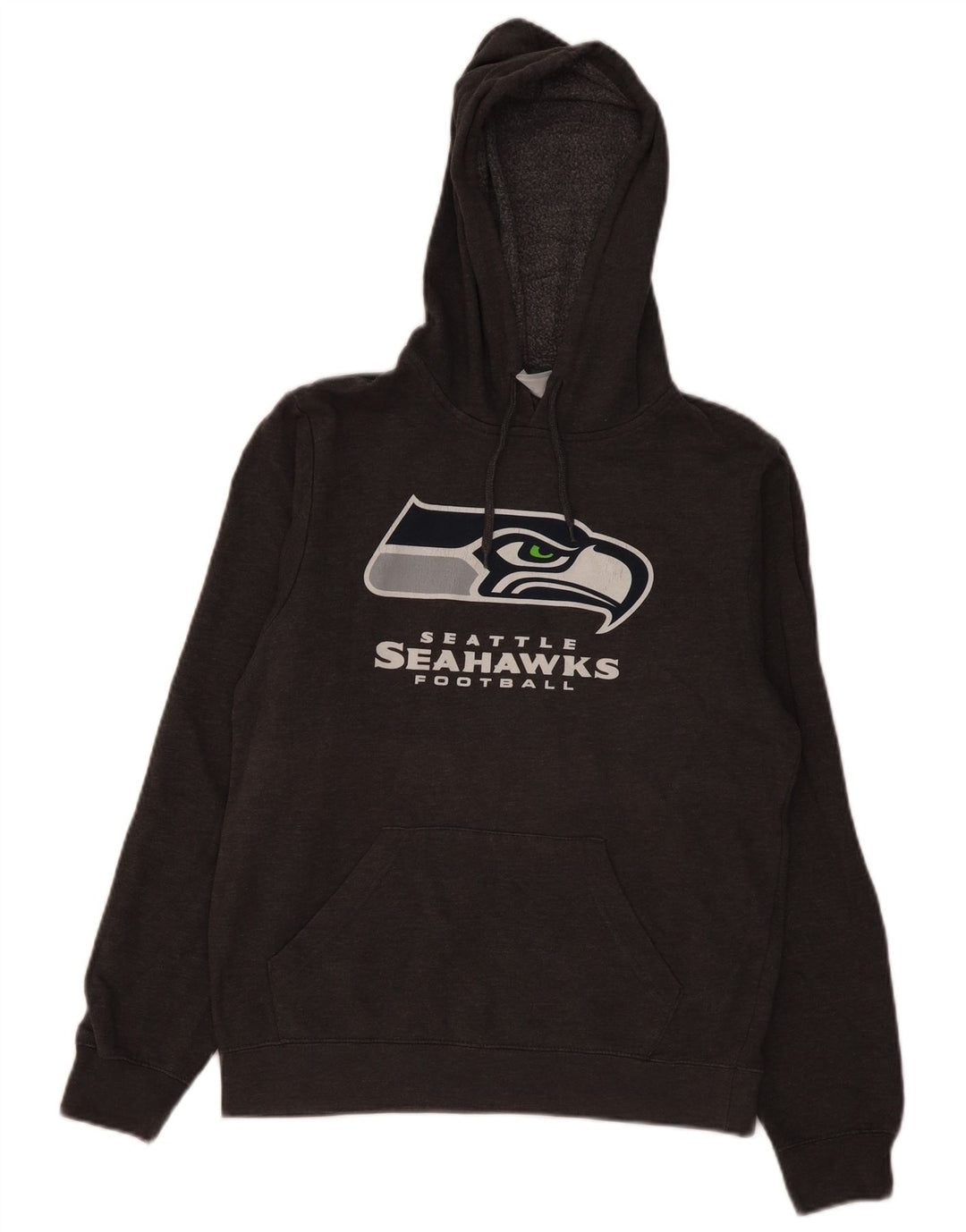 NFL TEAM APPAREL Mens Seattle Seahawks NFL Hoodie Jumper Small Grey Cotton