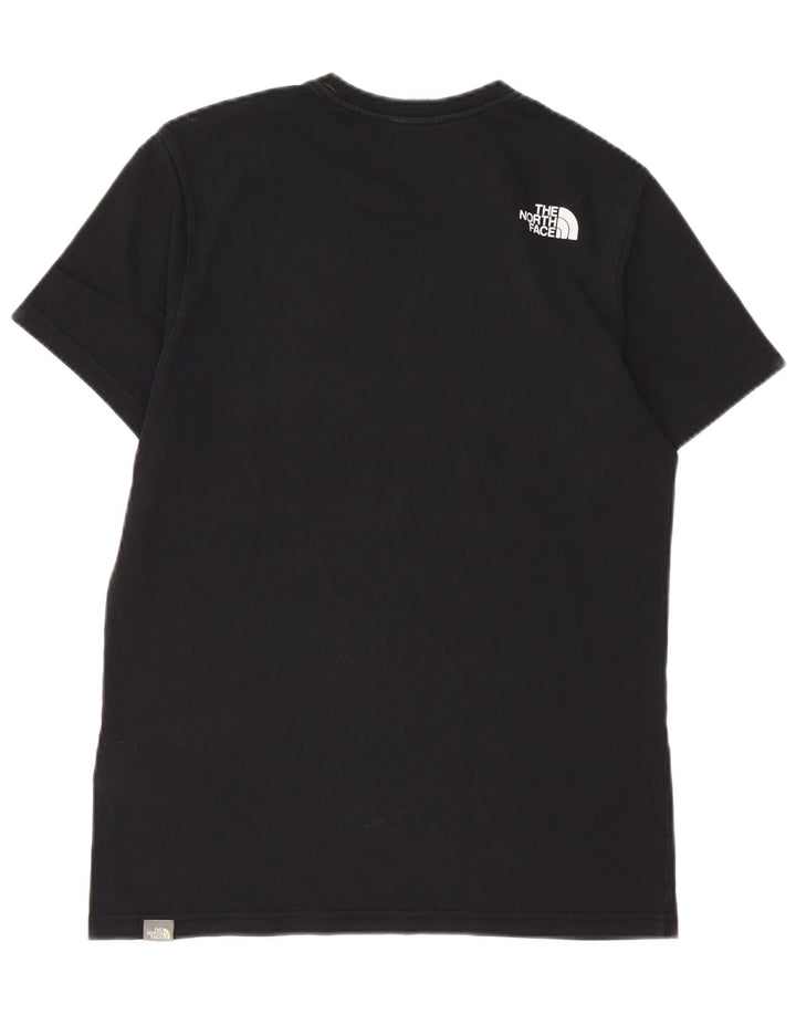 THE NORTH FACE Mens Graphic T-Shirt Top Small Black Cotton