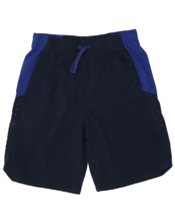 UNDER ARMOUR Boys Heat Gear Sport Shorts 11-12 Years Large  Navy Blue