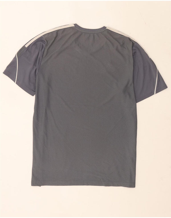 Adidas Mens Swindon Town FC Slim Fit T-Shirt Top Large Grey Polyester