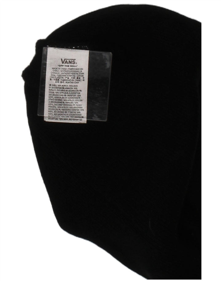 Vans Mens Graphic Knit Beanie Hat One Size Black Acrylic