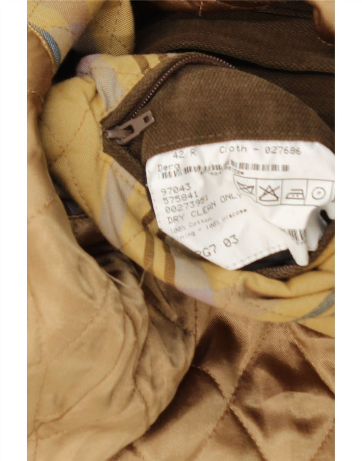 Magee Mens Overcoat UK 42 Large Khaki Cotton