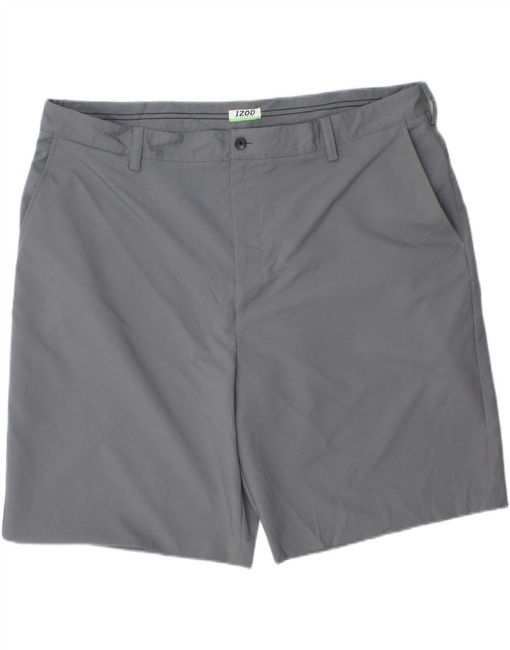 IZOD Mens Chino Shorts W42 2XL Grey Vintage Izod and Second-Hand Izod from Messina Hembry 