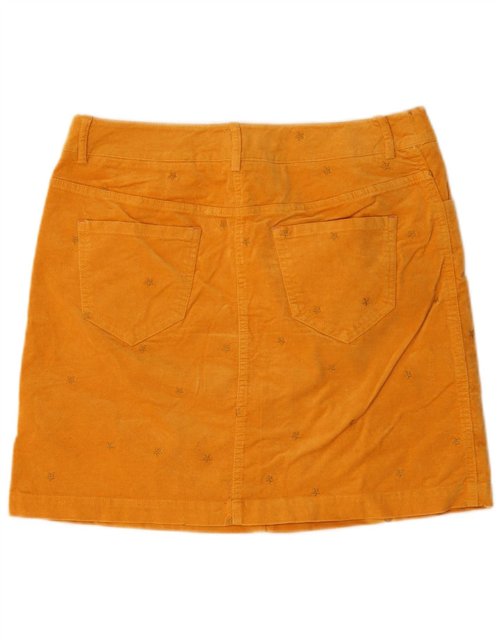 White Stuff Womens Abstract Pattern Mini Skirt UK 10 Small W30 Yellow