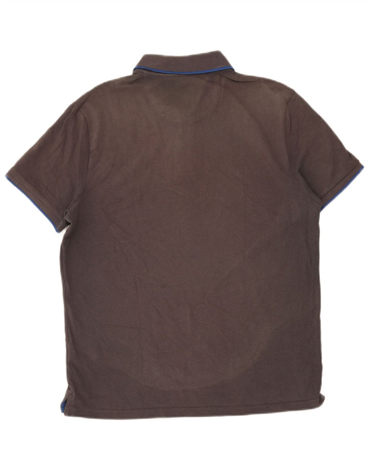 NORTH SAILS Mens Polo Shirt Large Grey Cotton