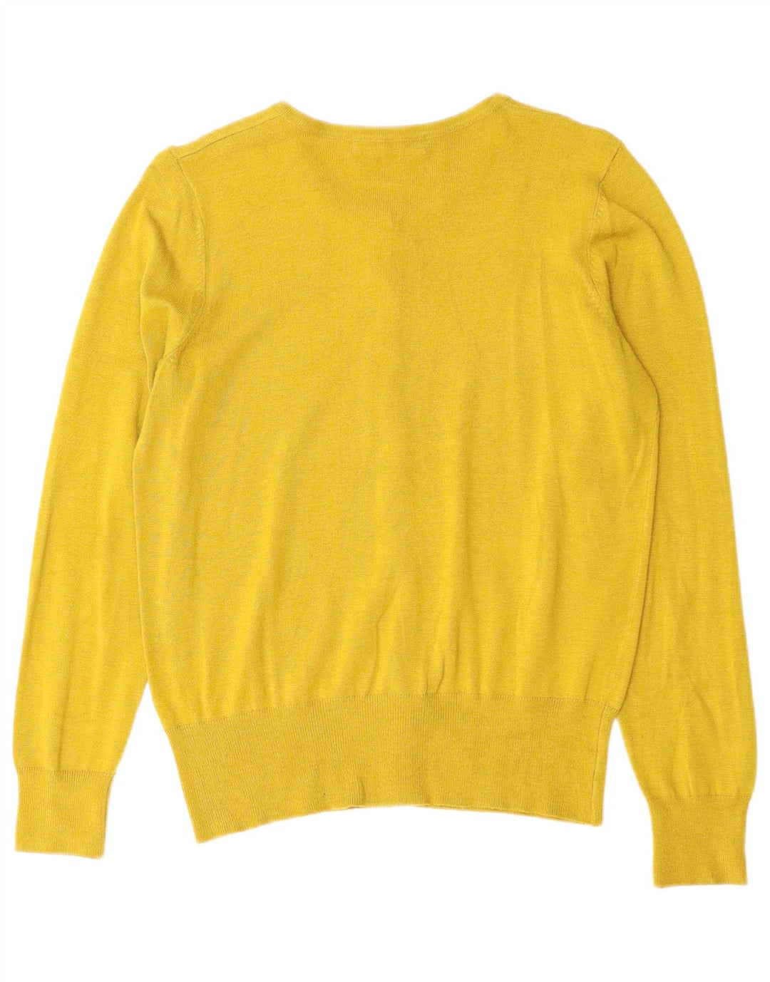 MARKS & SPENCER Womens Cardigan Sweater UK 10 Small Yellow