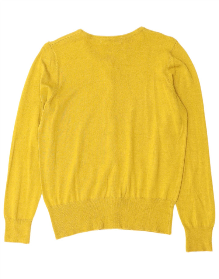 MARKS & SPENCER Womens Cardigan Sweater UK 10 Small Yellow