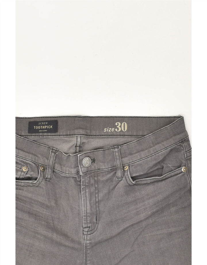 J. CREW Womens Toothpick Slim Jeans W30 L34 Grey Cotton | Vintage J. Crew | Thrift | Second-Hand J. Crew | Used Clothing | Messina Hembry 