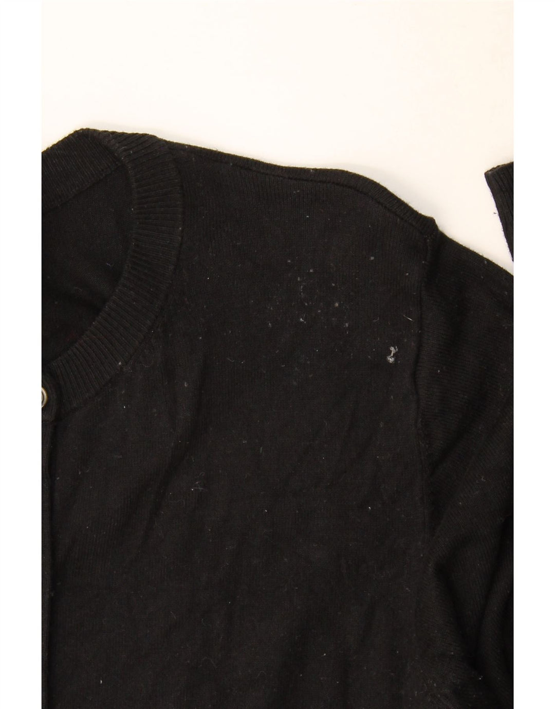 Marks & Spencer Womens Cardigan Sweater UK 12 Medium Black Viscose