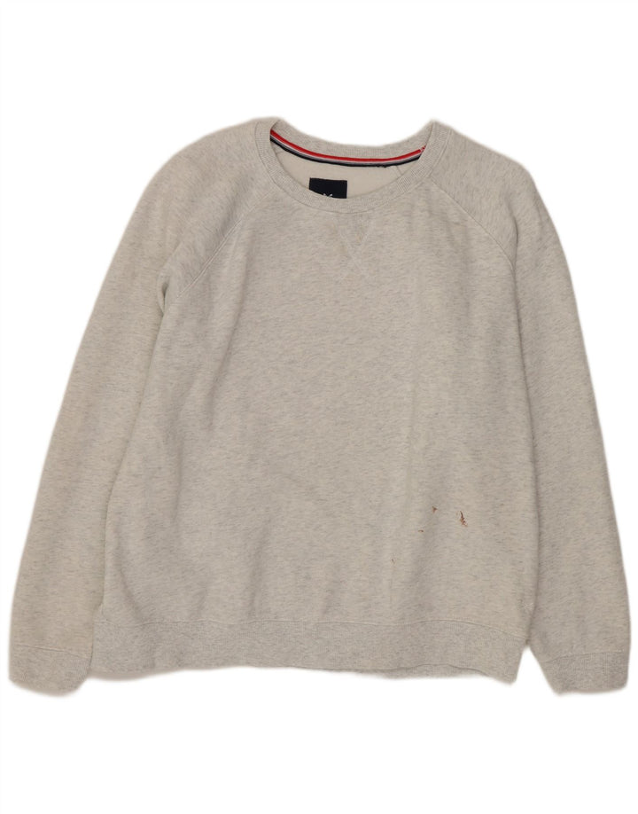 Crew Clothing Womens Oversized Sweatshirt Jumper UK 18 XL Grey Flecked