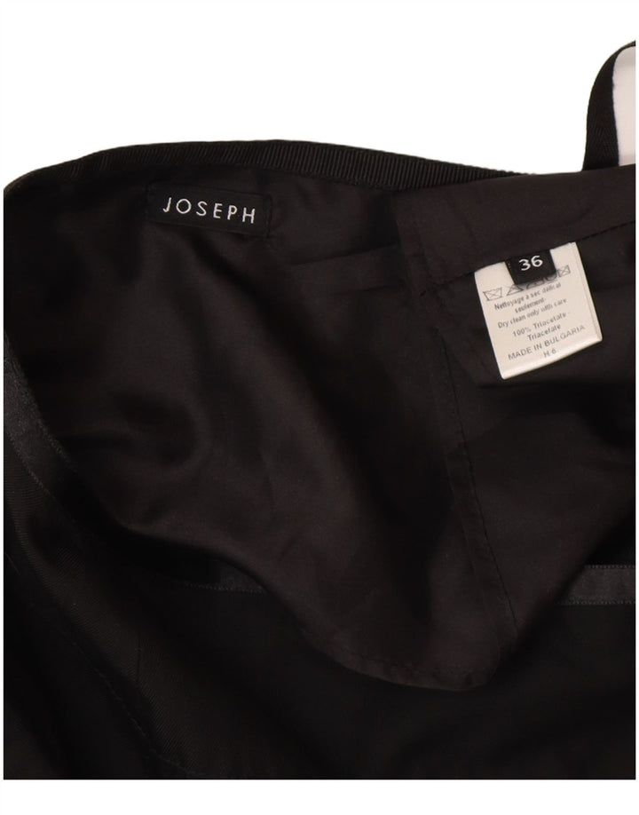 JOSEPH Womens Wrap Skirt EU 36 Small W26 Black Triacetate Classic