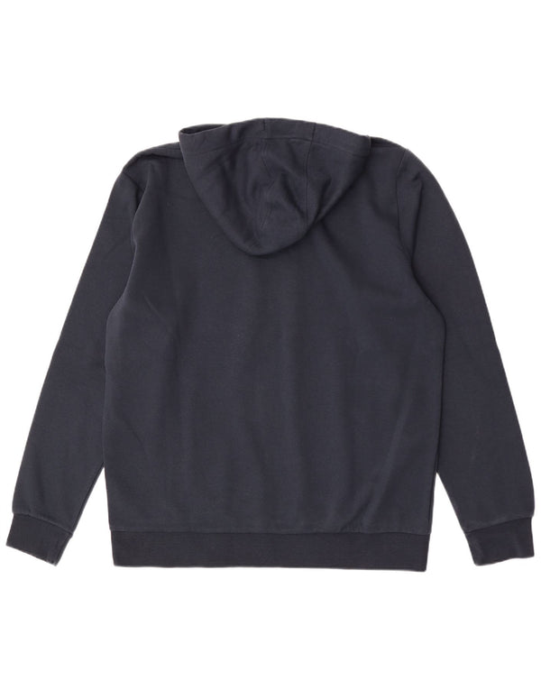 Kappa Mens Graphic Hoodie Jumper XL Navy Blue Cotton