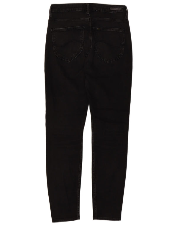 Lee Womens Scarlett High Skinny Jeans W30 L28 Black Cotton
