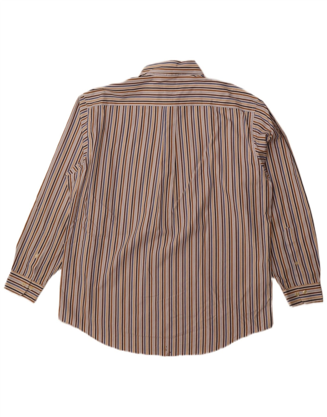 Brooks Brothers Mens 346 Shirt Large Multicoloured Pinstripe Cotton