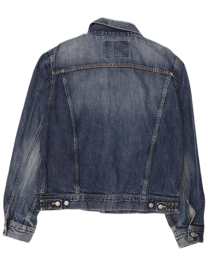 Highland Mens Denim Jacket UK 40 Large Blue