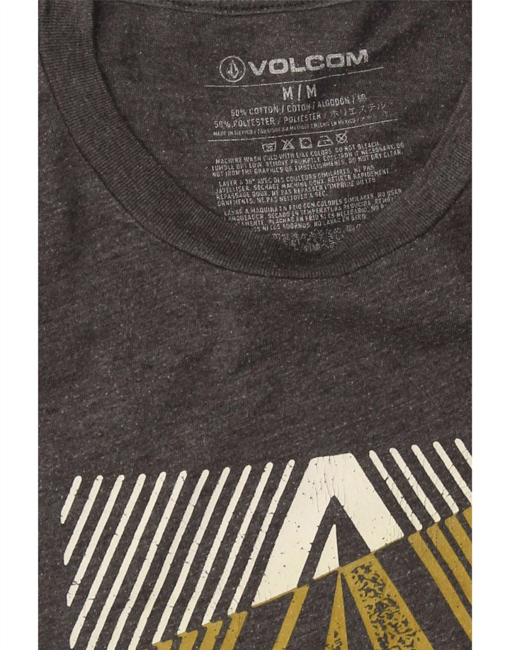 Volcom Mens Graphic T-Shirt Top Medium Grey Cotton