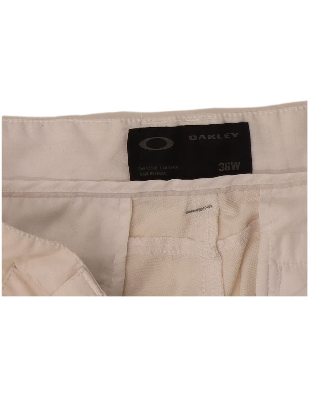 Oakley Mens Chino Shorts W36 Large Off White