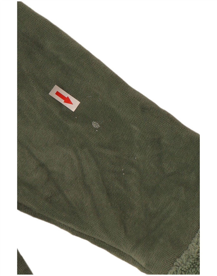 Patagonia Womens Sherpa Tracksuit Top Jacket UK 10 Small Green Polyester