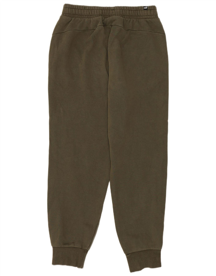 Puma Mens Tracksuit Trousers Joggers Medium Khaki Cotton