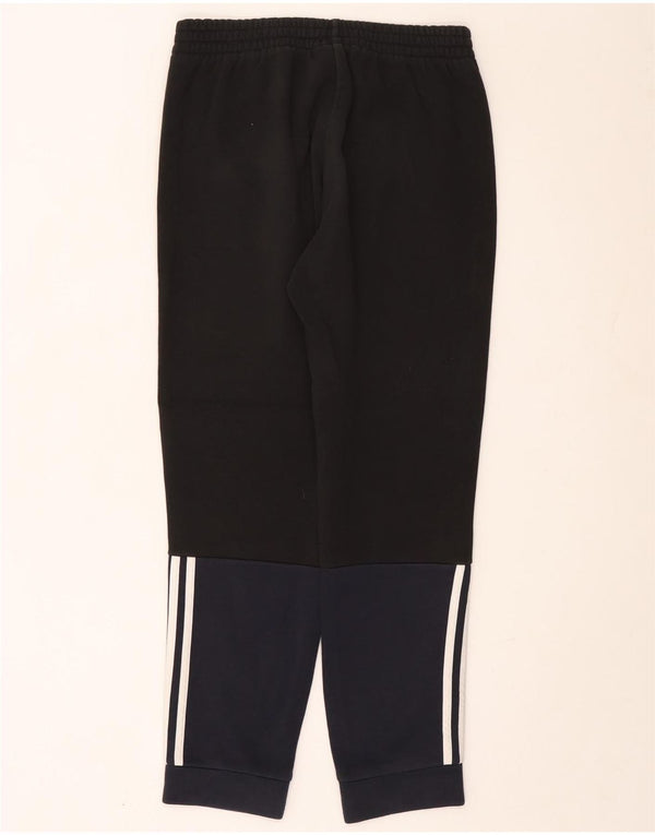 ADIDAS Mens Tracksuit Trousers Joggers Medium  Navy Blue Colourblock