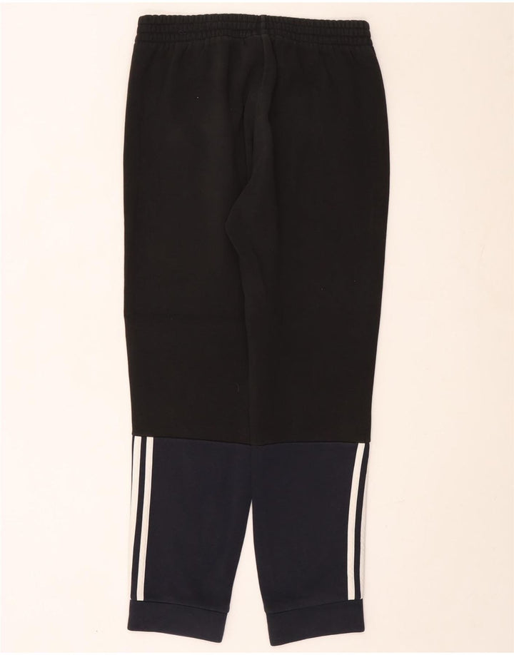 ADIDAS Mens Tracksuit Trousers Joggers Medium  Navy Blue Colourblock