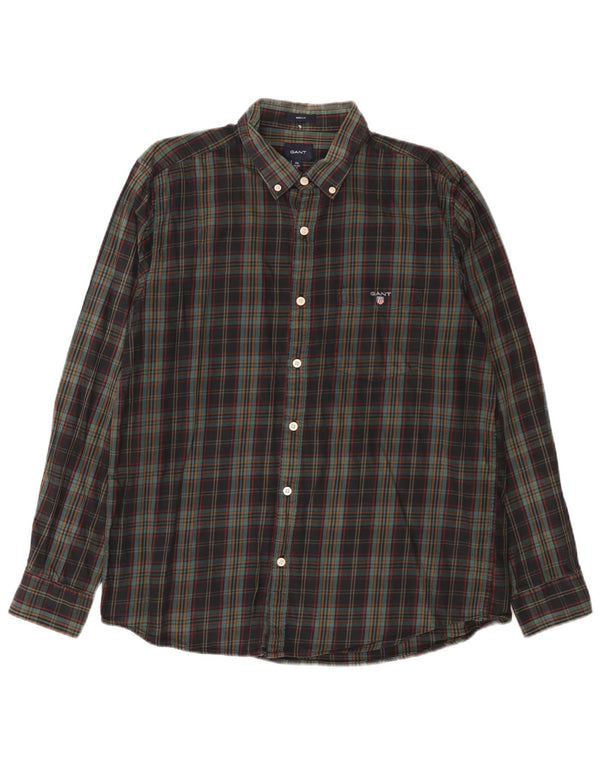 Gant Mens Regular Fit Flannel Shirt Size 42/43 17 2XL Multicoloured Check