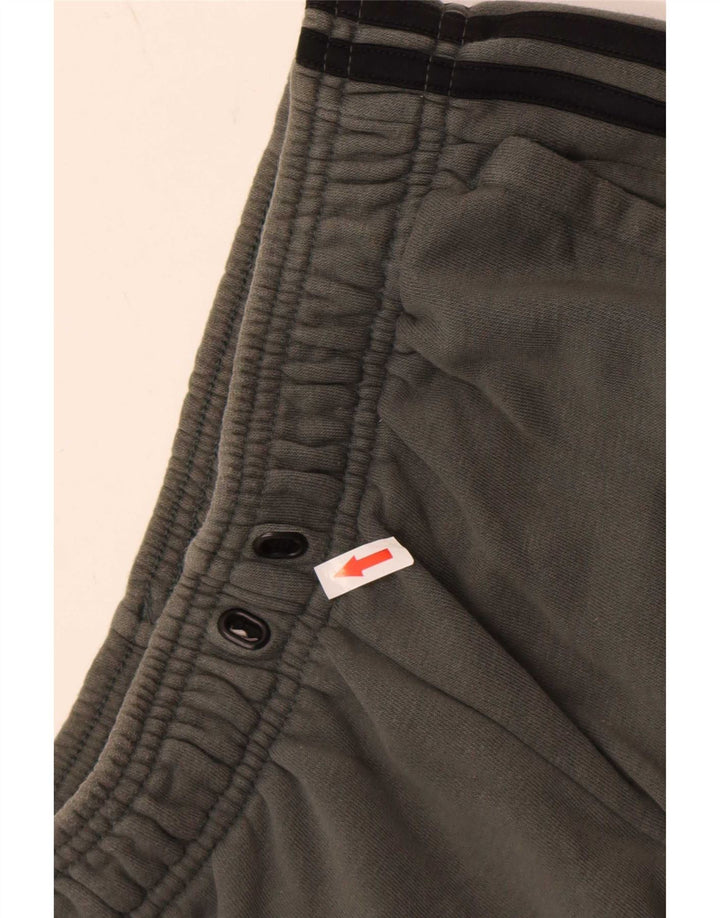 Adidas Mens Tracksuit Trousers Medium Grey Cotton