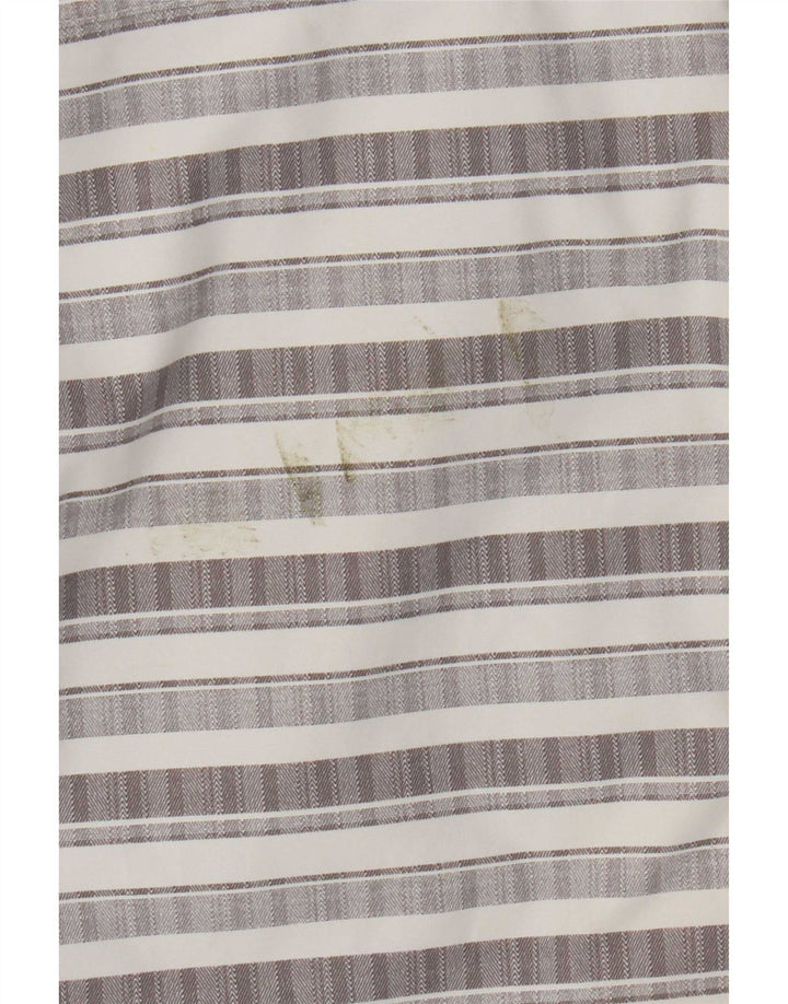 Iguana Mens Hooded Rain Jacket UK 42 XL Grey Striped Polyester