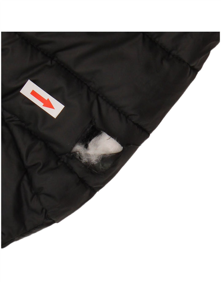 ELLESSE Mens Hooded Padded Jacket UK 40 Large Black Polyester