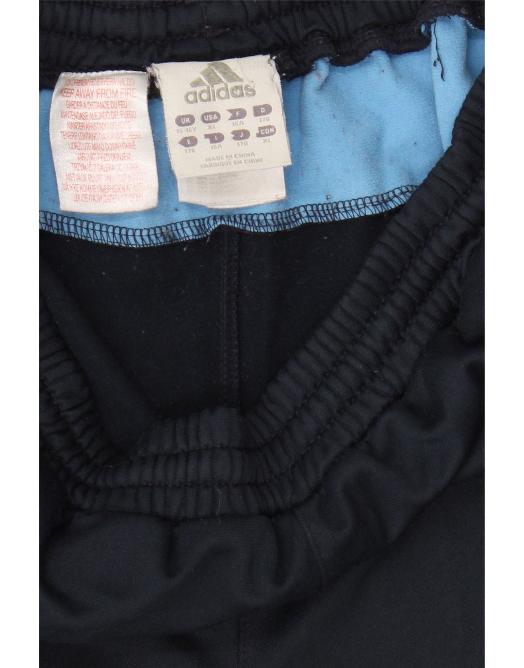 Adidas Boys Tracksuit Trousers 15-16 Years  Navy Blue Polyester