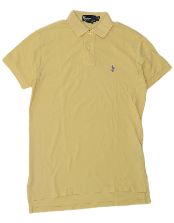 POLO RALPH LAUREN Mens Polo Shirt Small Yellow Cotton