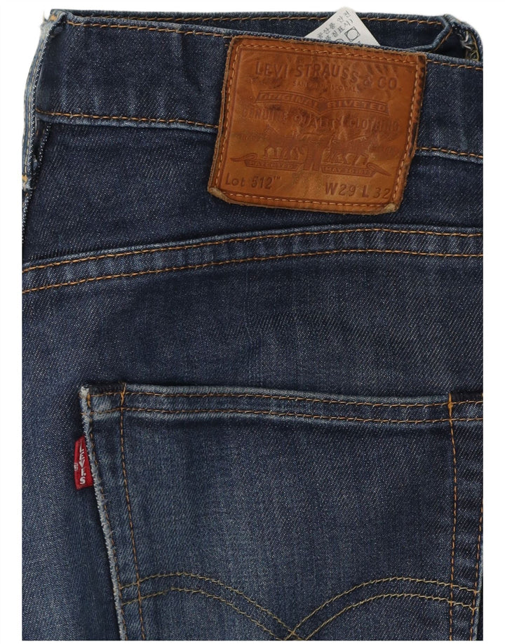 LEVI'S Mens 512 Slim Tapered Jeans W29 L27 Blue Cotton