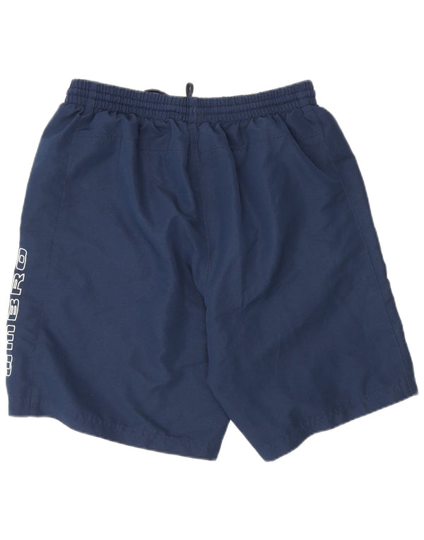 Umbro Mens Graphic Sport Shorts Medium Navy Blue Polyester