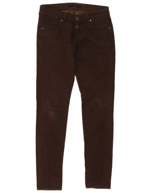 Calvin Klein Womens Skinny Jeans W30 L32 Brown Cotton