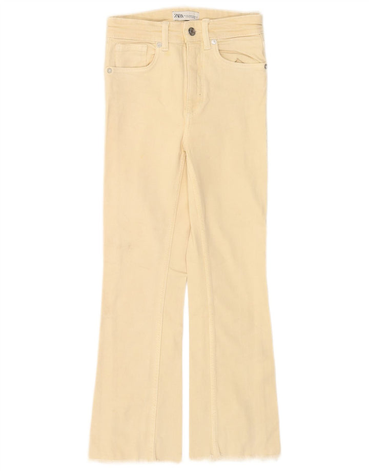 Zara Womens Bootcut Jeans EU 34 2XS W24 L24 Beige