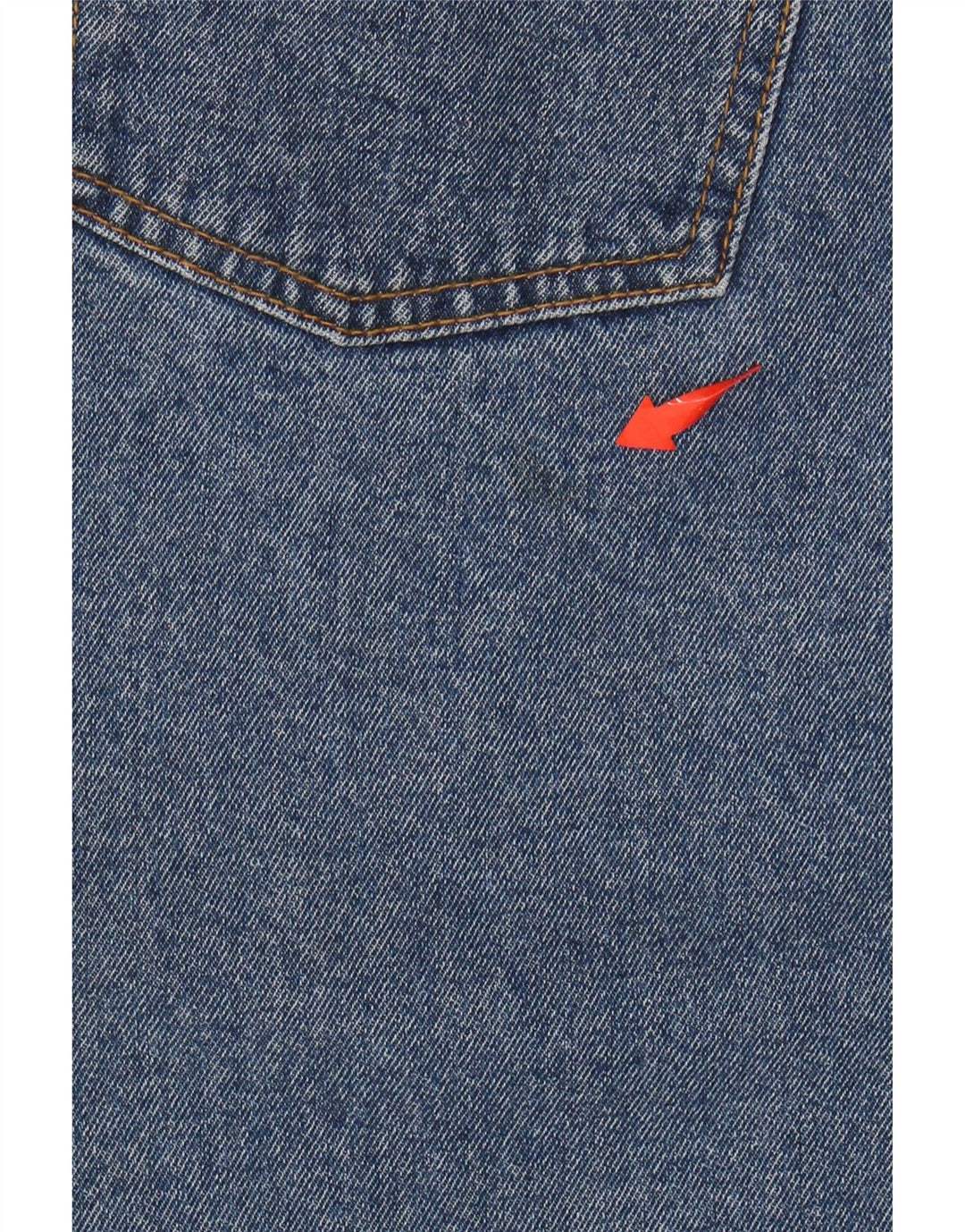 VINTAGE Womens High Waist Denim Skirt UK 18 XL W32 Blue