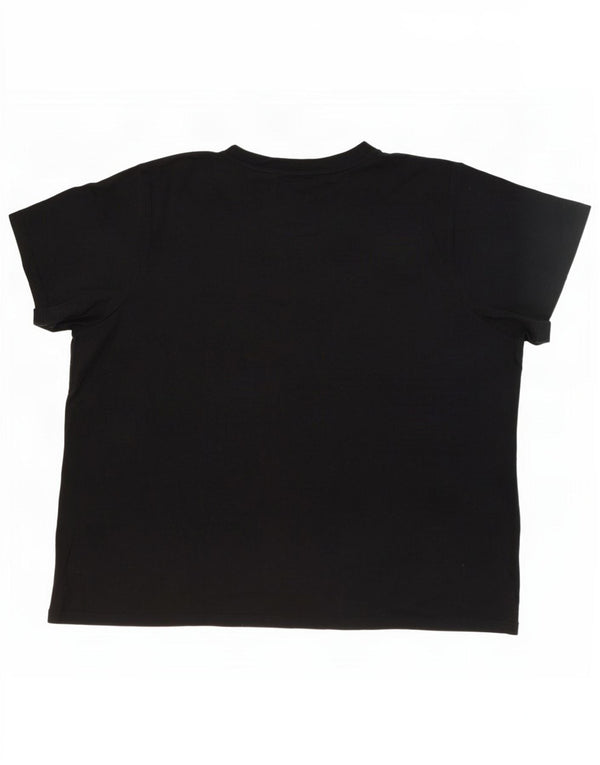 Levi's Womens T-Shirt Top UK 22 3XL Black Cotton