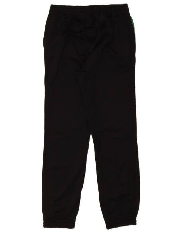 Kappa Boys Graphic Tracksuit Trousers Joggers 13-14 Years Black Polyester