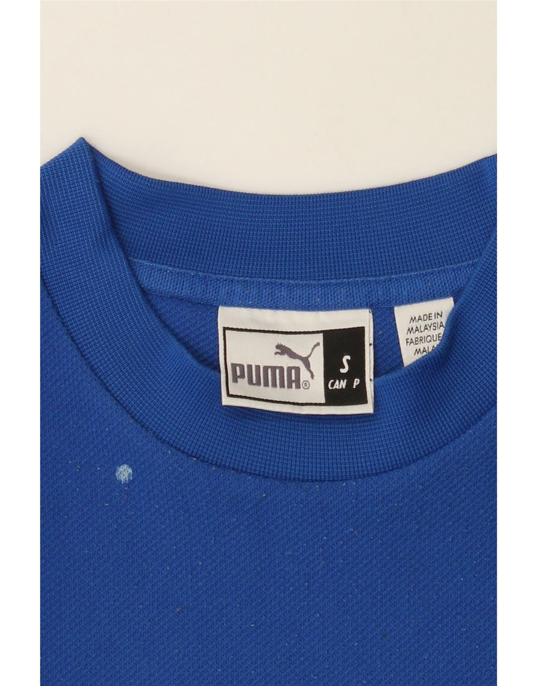 PUMA Mens Graphic Sweatshirt Jumper Small Blue Vintage Puma and Second-Hand Puma from Messina Hembry 