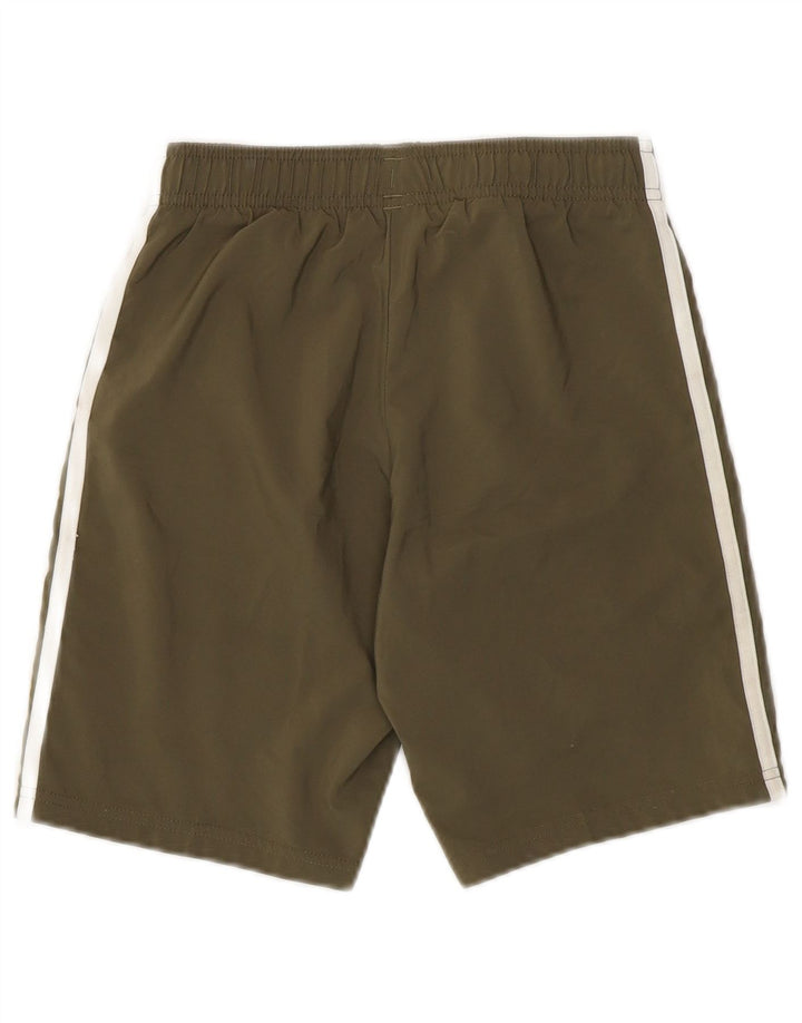 Adidas Boys Sport Shorts 9-10 Years Khaki Polyester