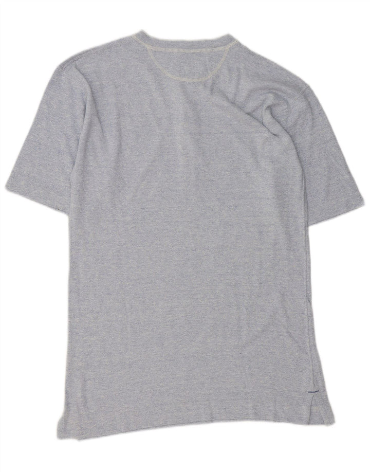 BEST COMPANY Mens Polo Shirt Large Blue Cotton