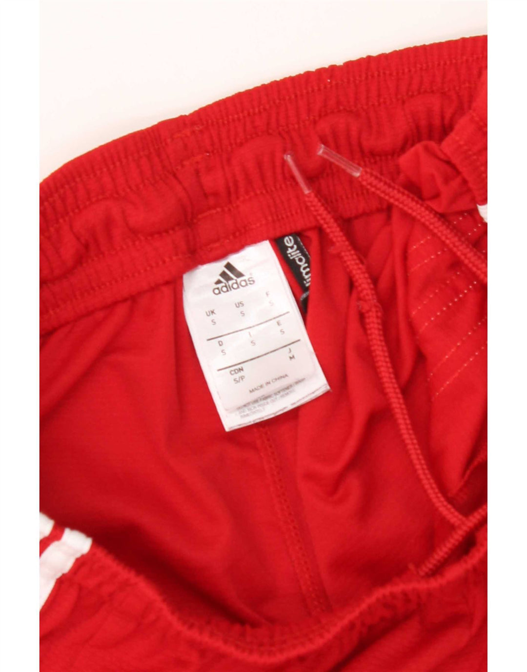 Adidas Mens Climalite Sport Shorts Small Red Polyester